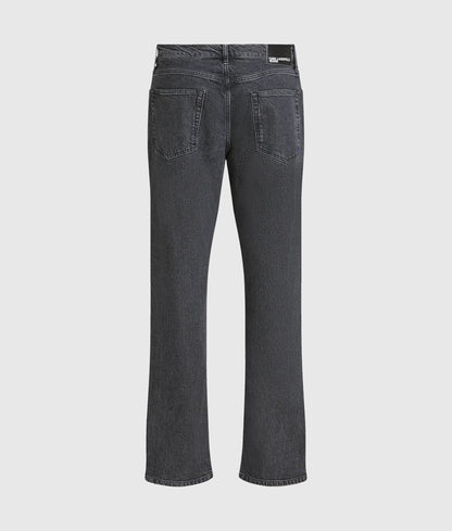 Stone black straight jeans