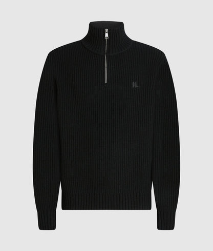 Half-zip turtleneck sweater