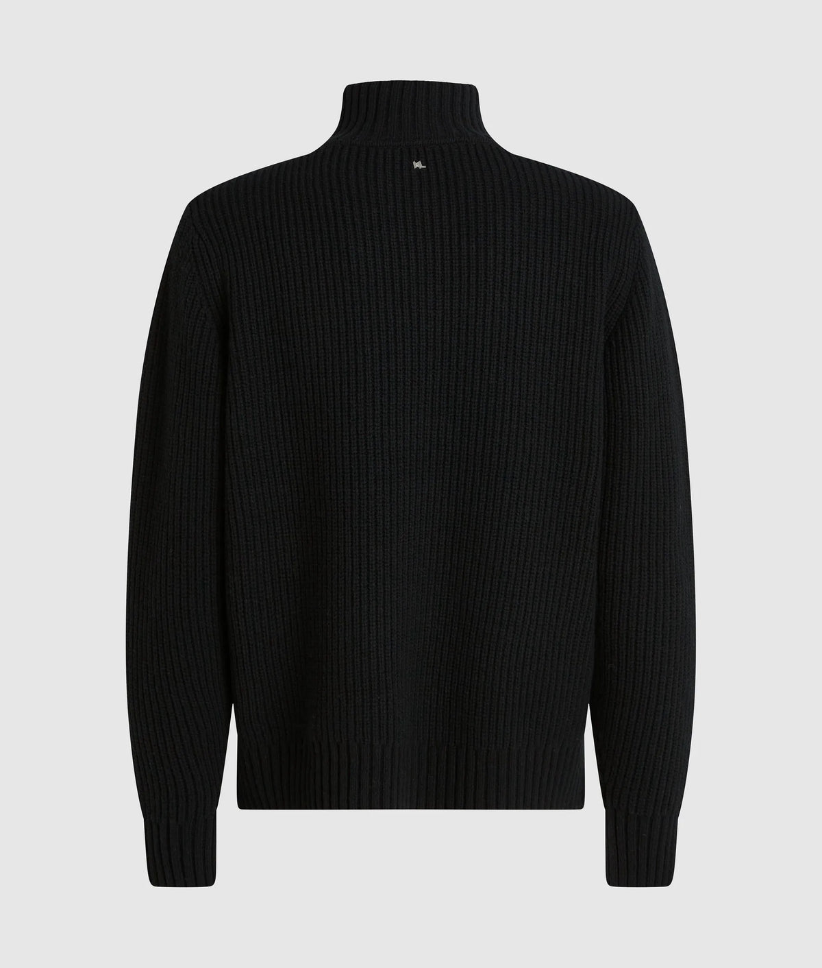 Half-zip turtleneck sweater