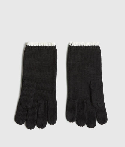 Logo knitted gloves