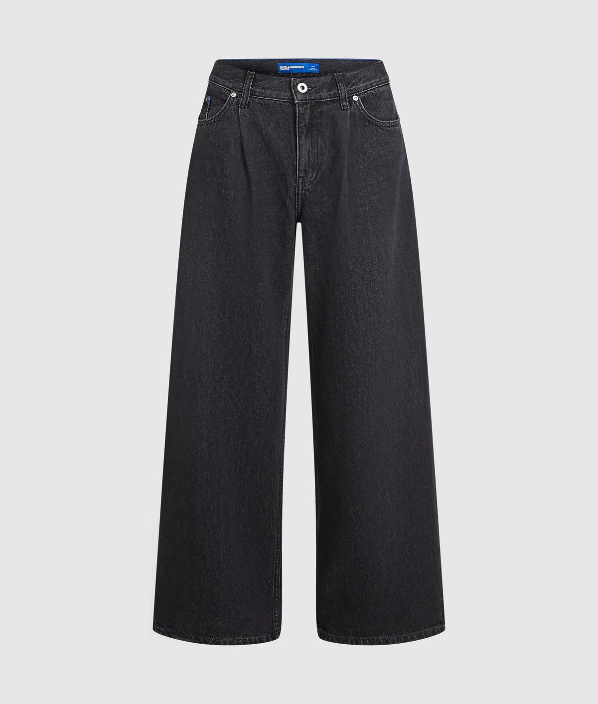 Low-rise wide-leg jeans