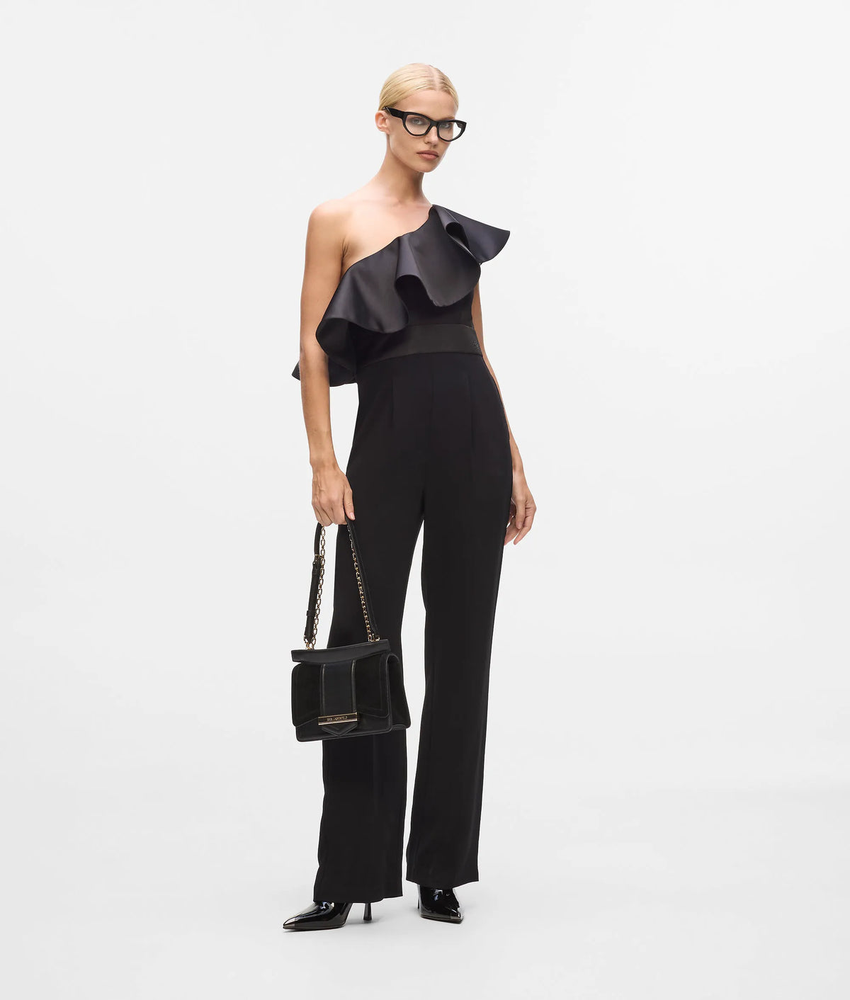 One-shoulder jumpsuit