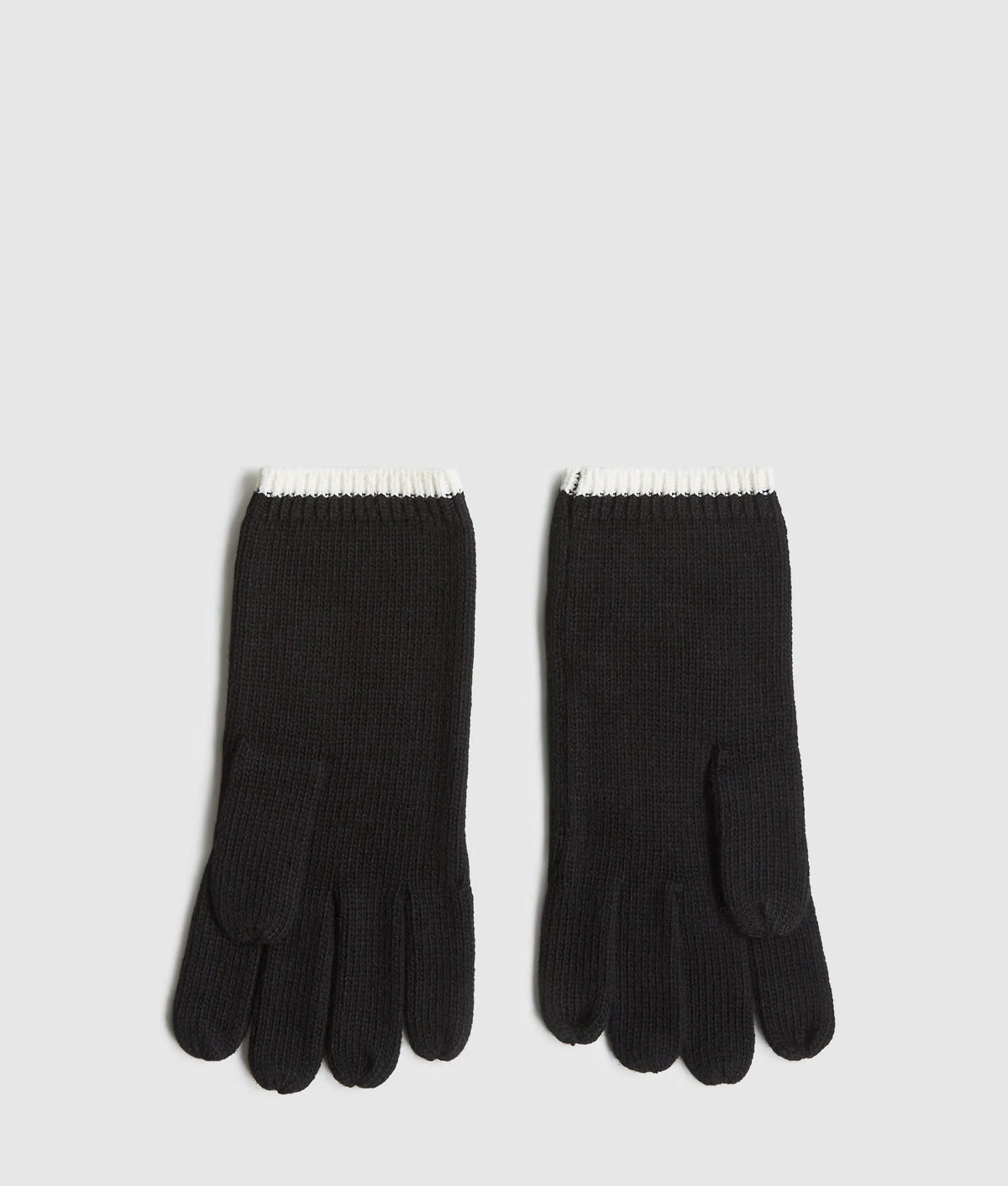 Logo knitted gloves