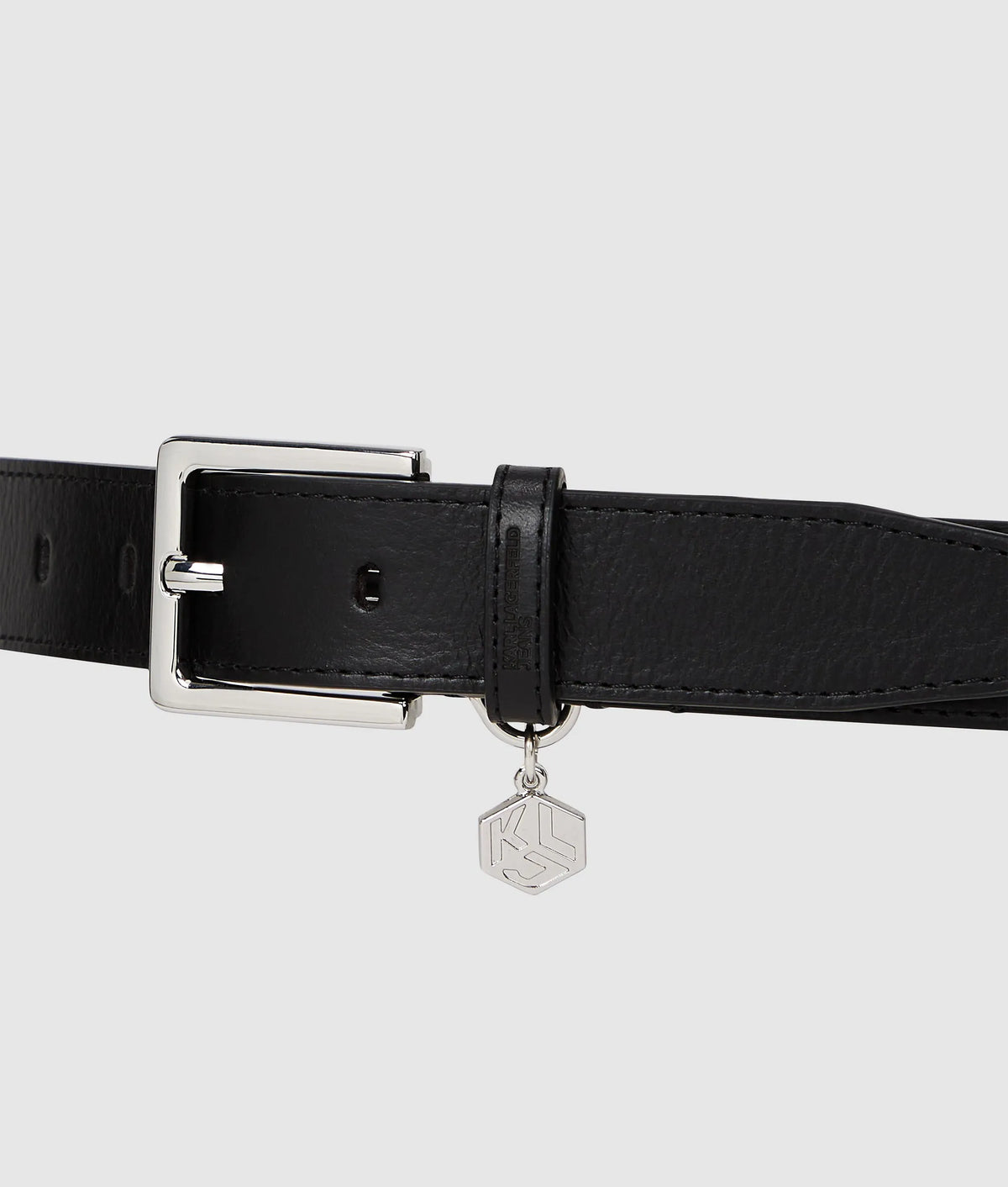 Logo charm belt