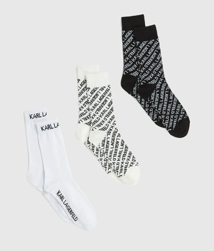 All-over logo socks – 3-pack