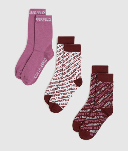 All-over logo socks – 3-pack