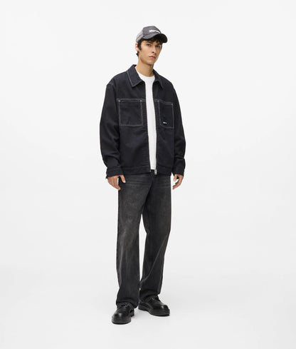 Contrast stitch jacket
