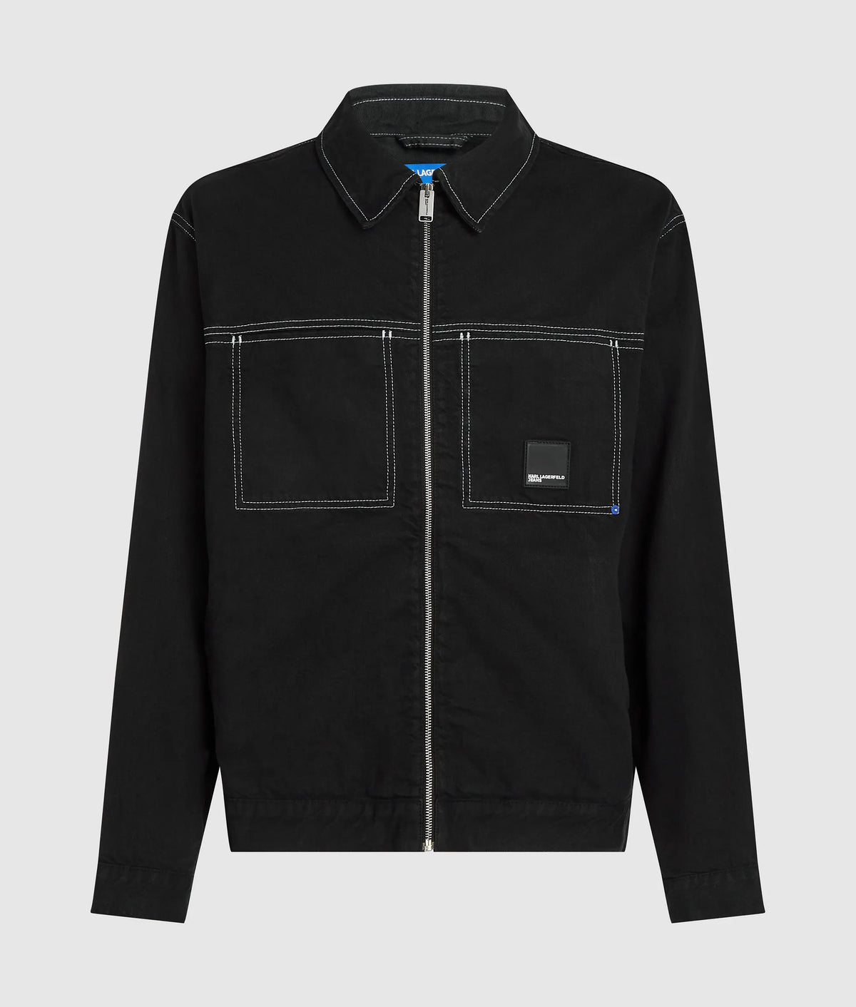 Contrast stitch jacket