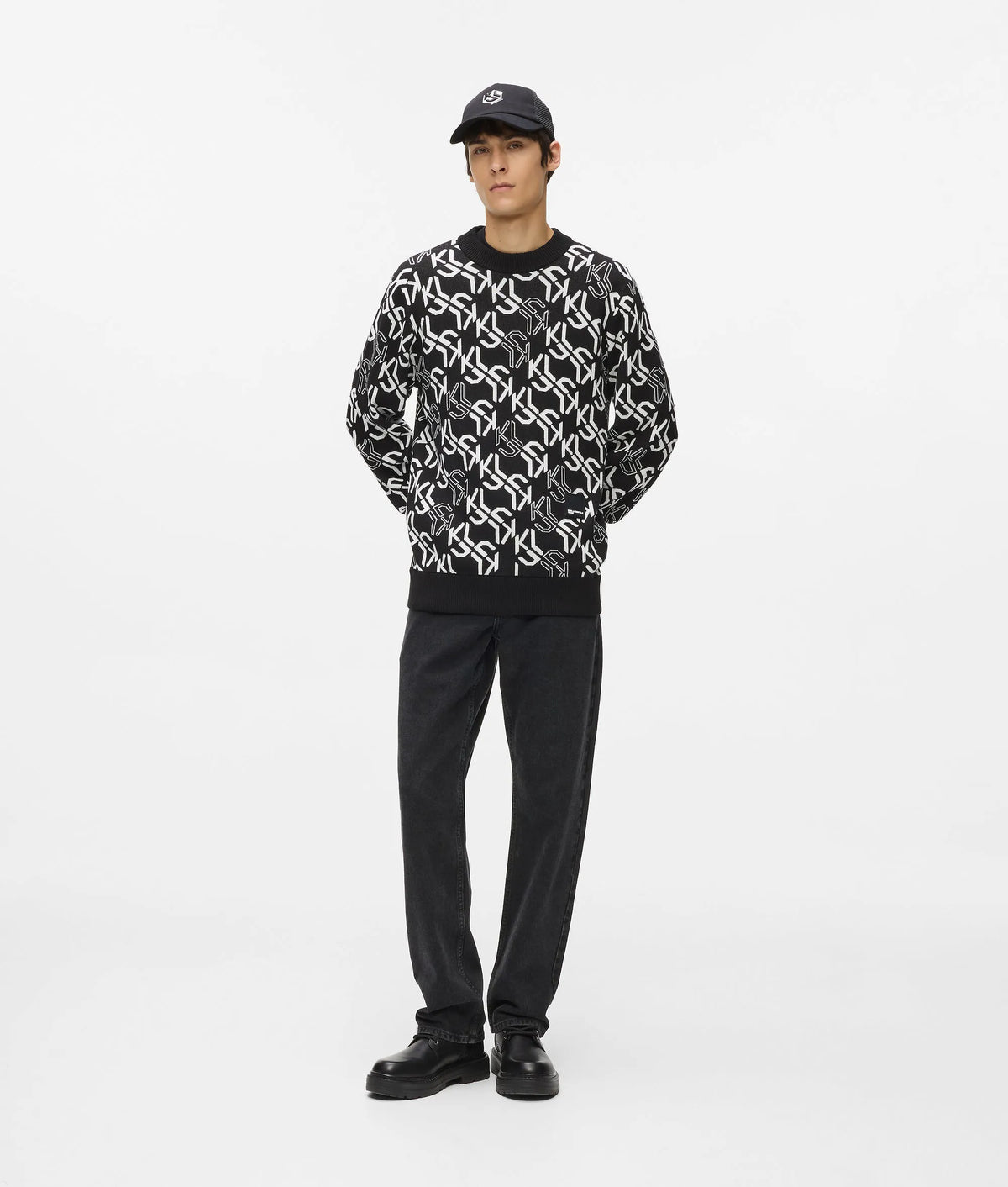 All-over Monogram sweater