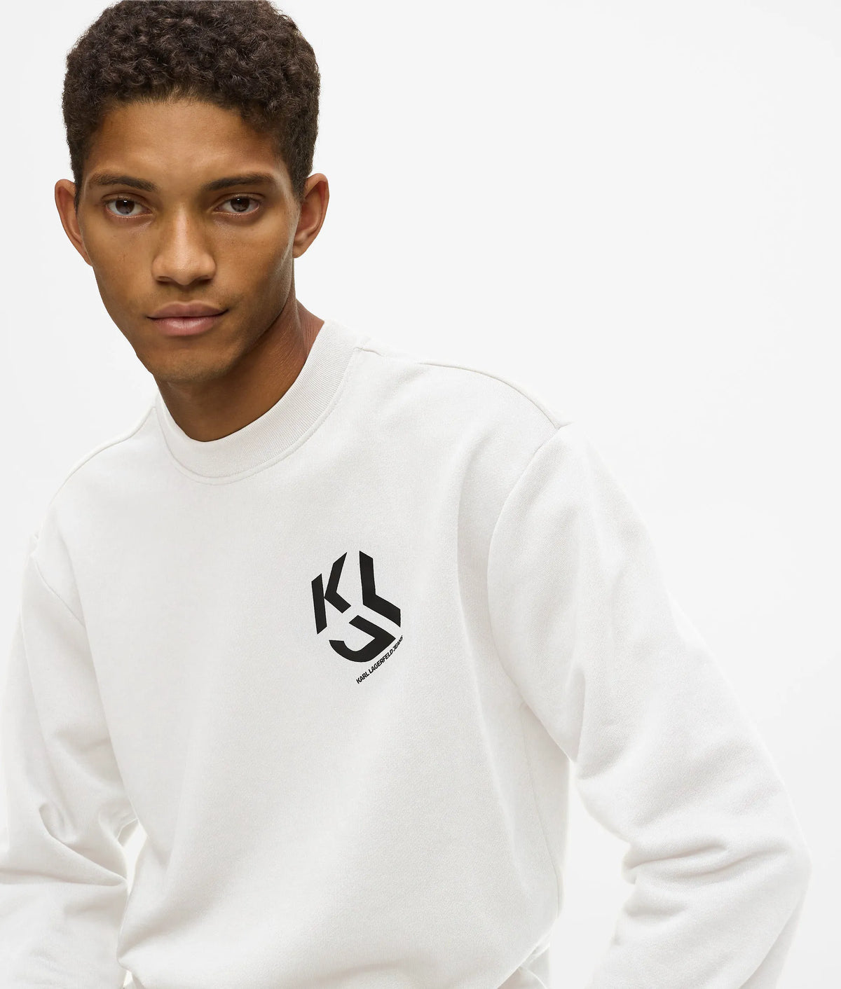 Monogram patch sweatshirt