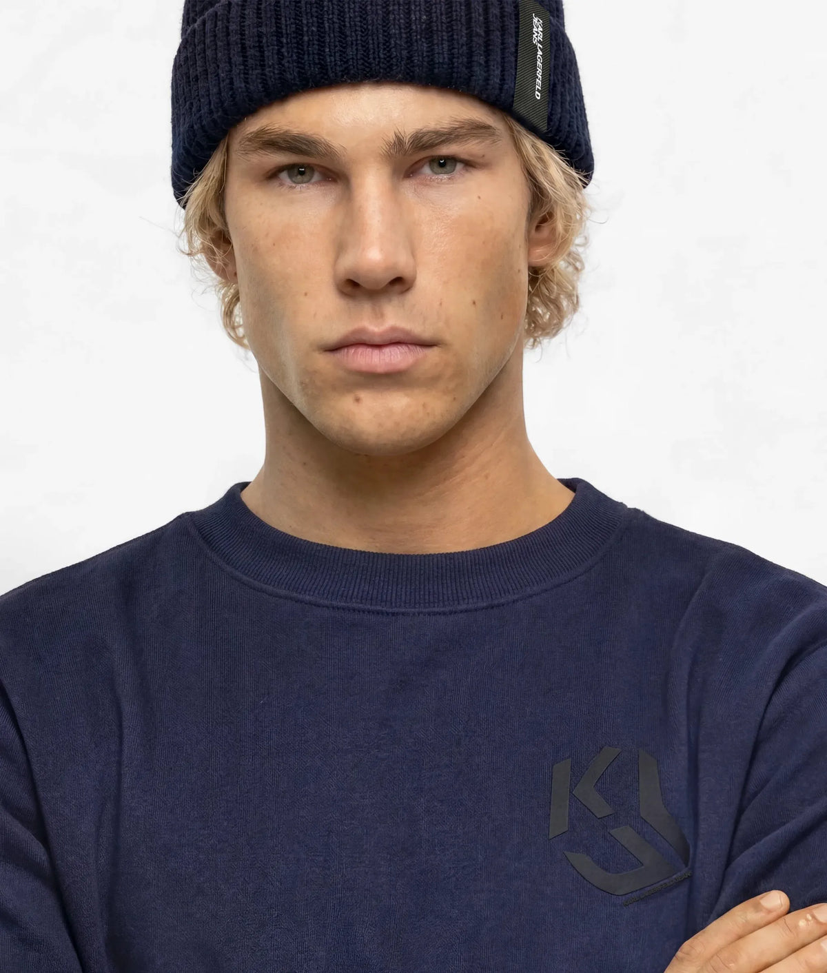 Monogram patch sweatshirt