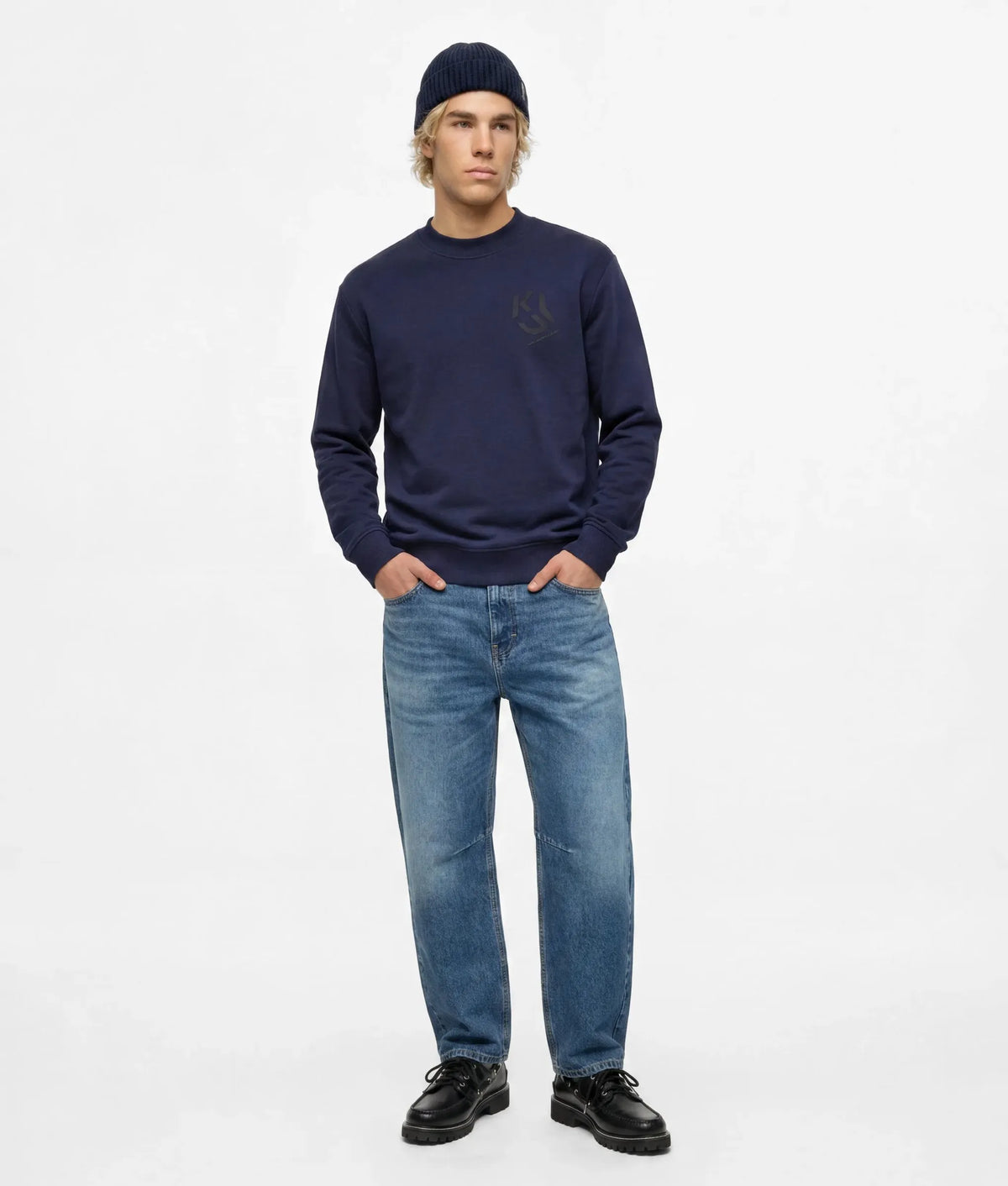 Monogram patch sweatshirt