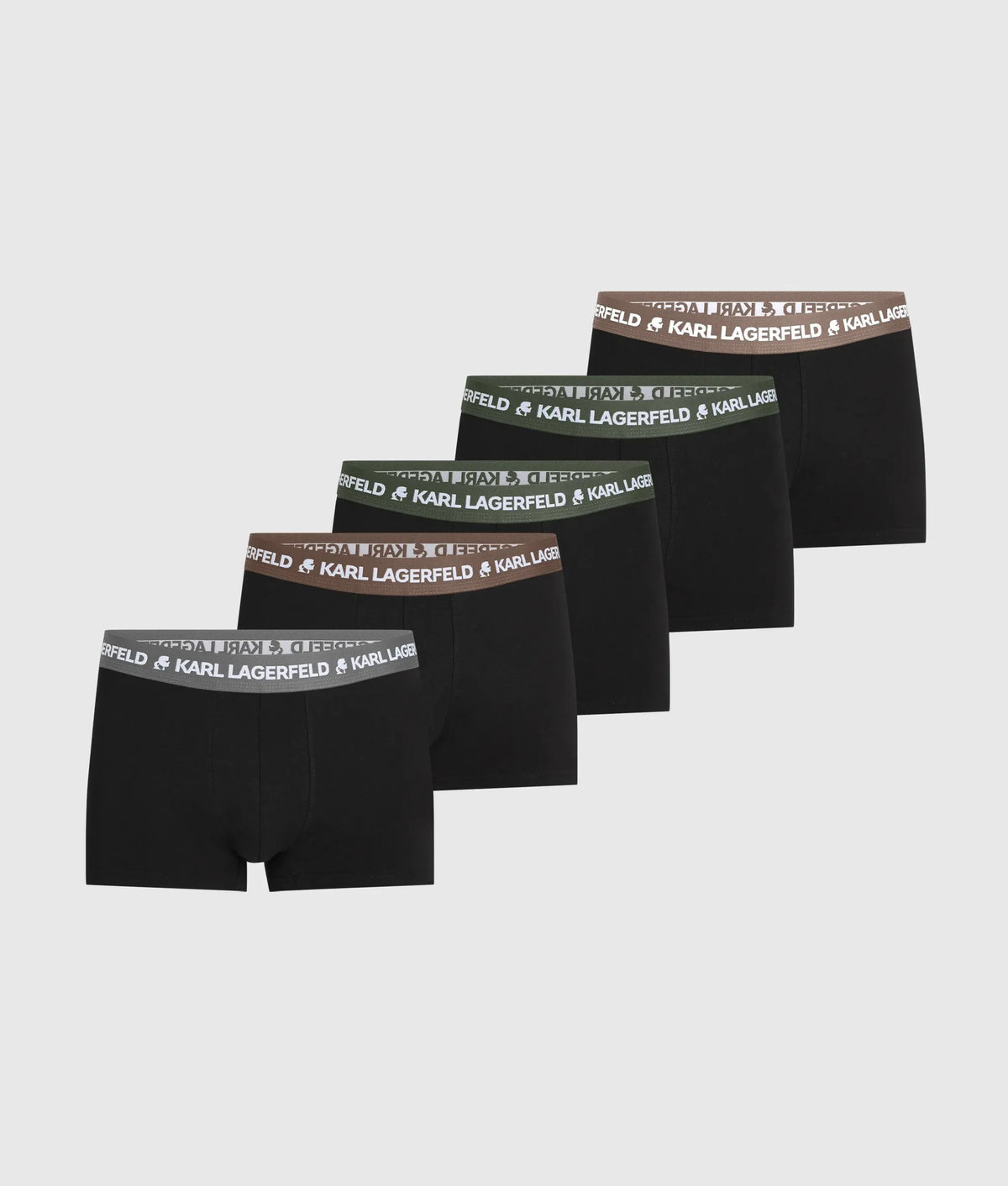 Contrast waistband trunks – 5-pack