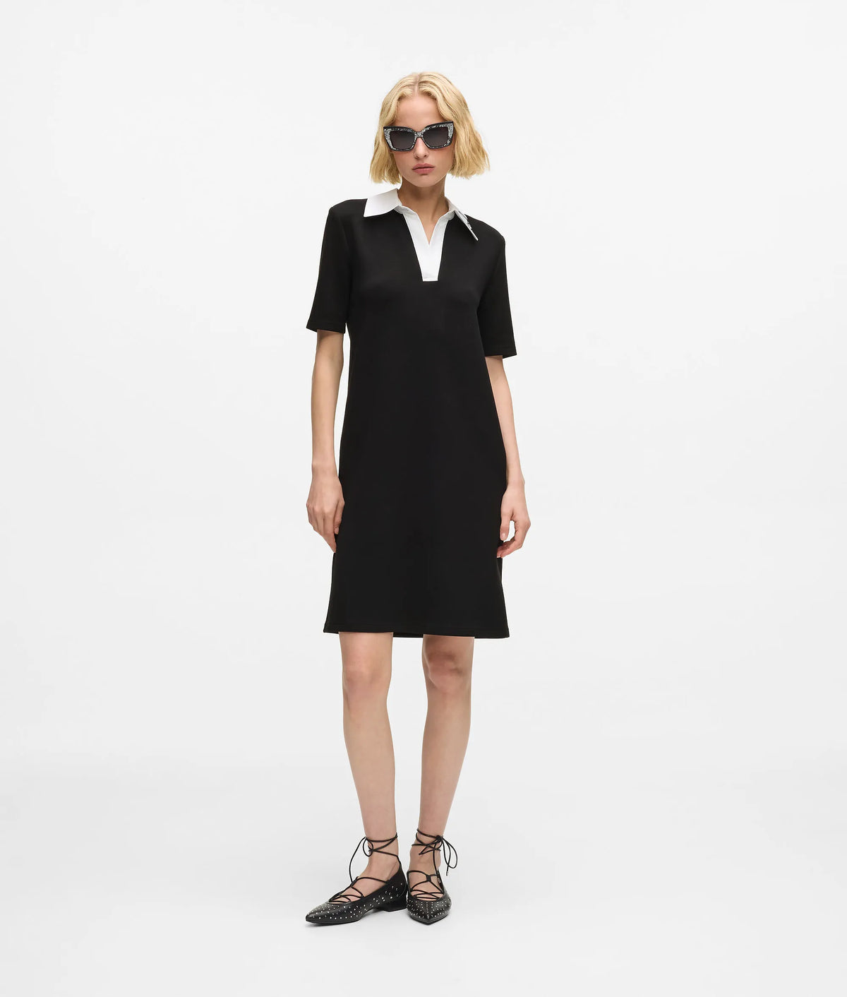 Signature collar polo dress