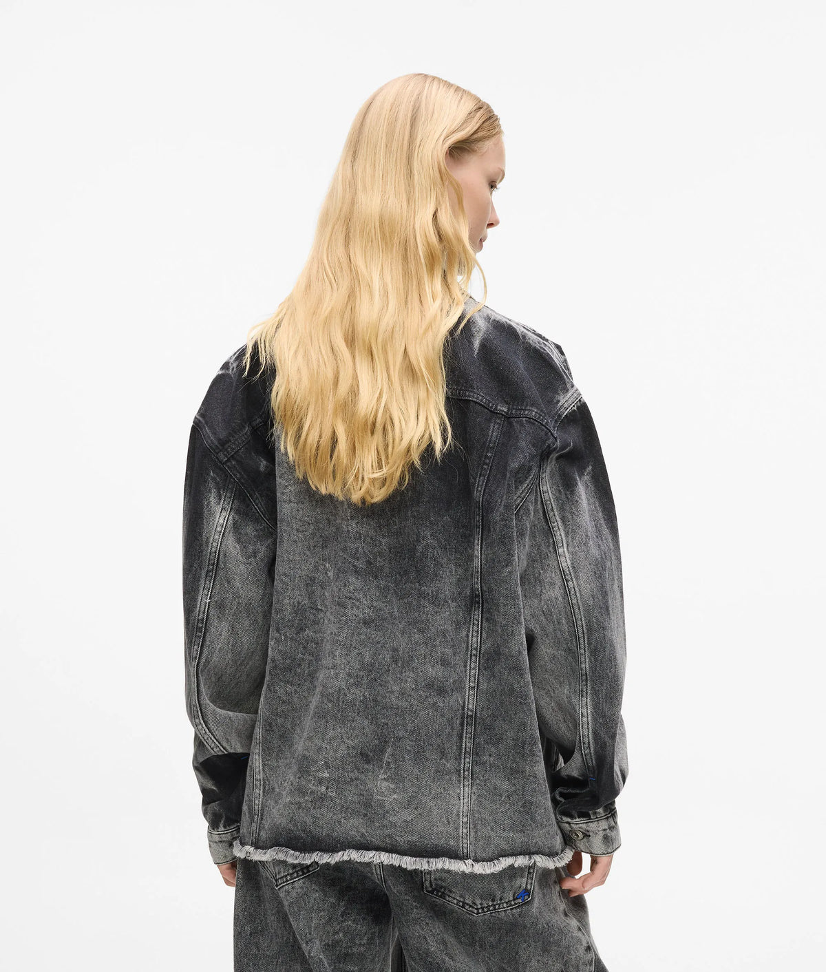Bleached denim jacket
