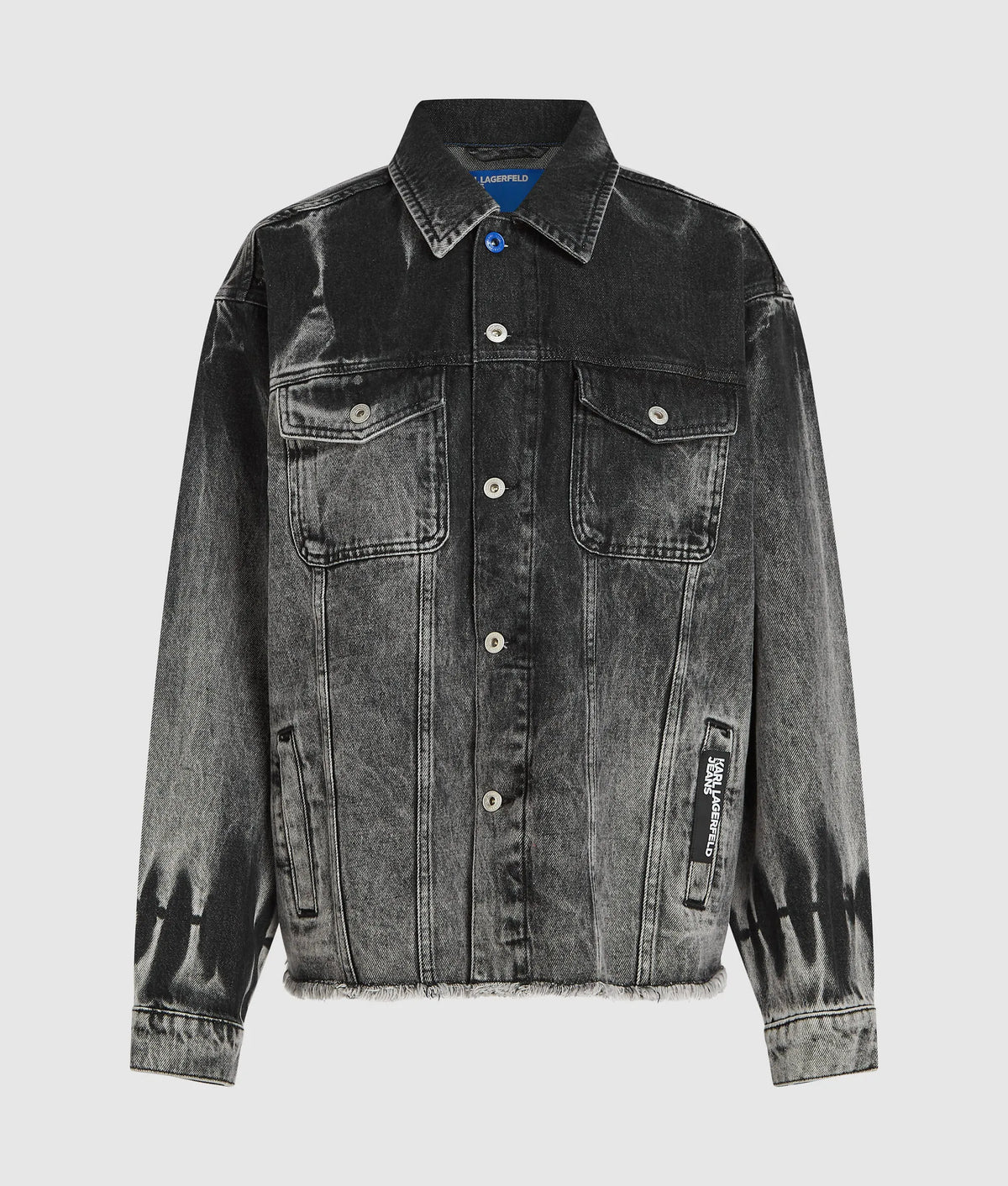 Bleached denim jacket