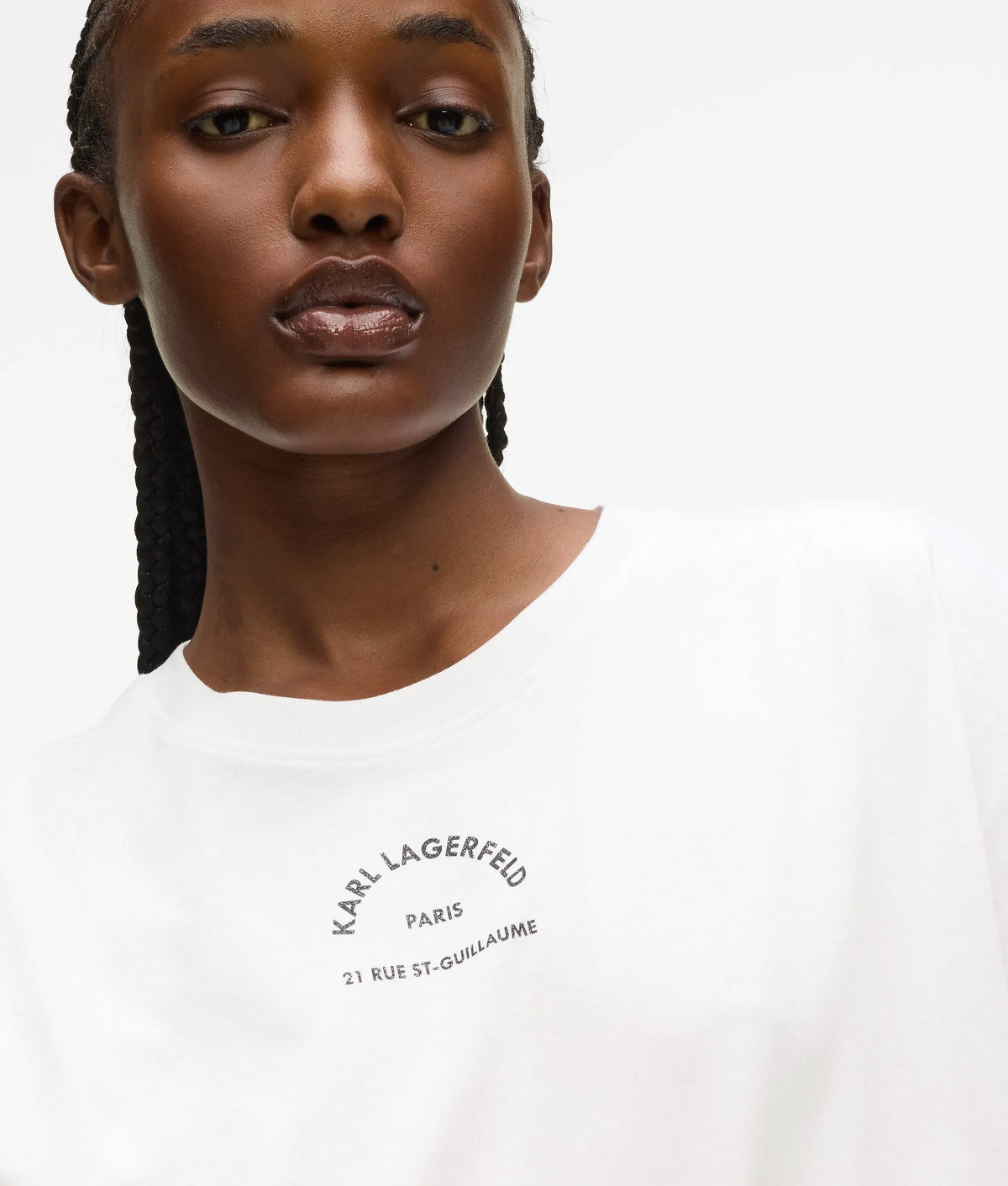 Relaxed Rue St-Guillaume glitter T-shirt