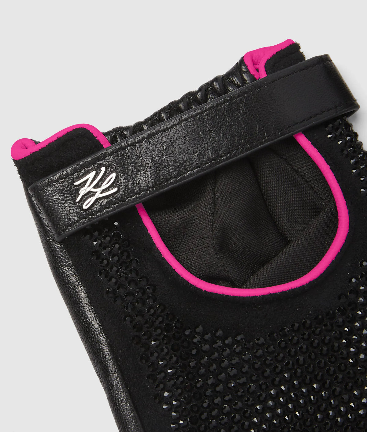 Exclusive K/Autograph rhinestone fingerless gloves