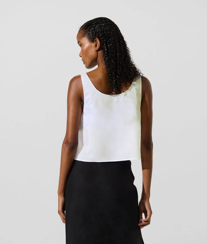 Tie-front beach top