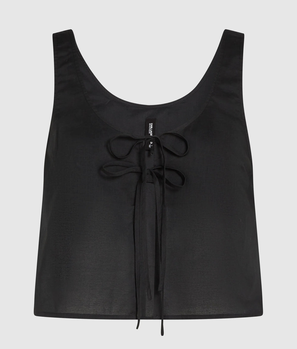 Tie-front beach top