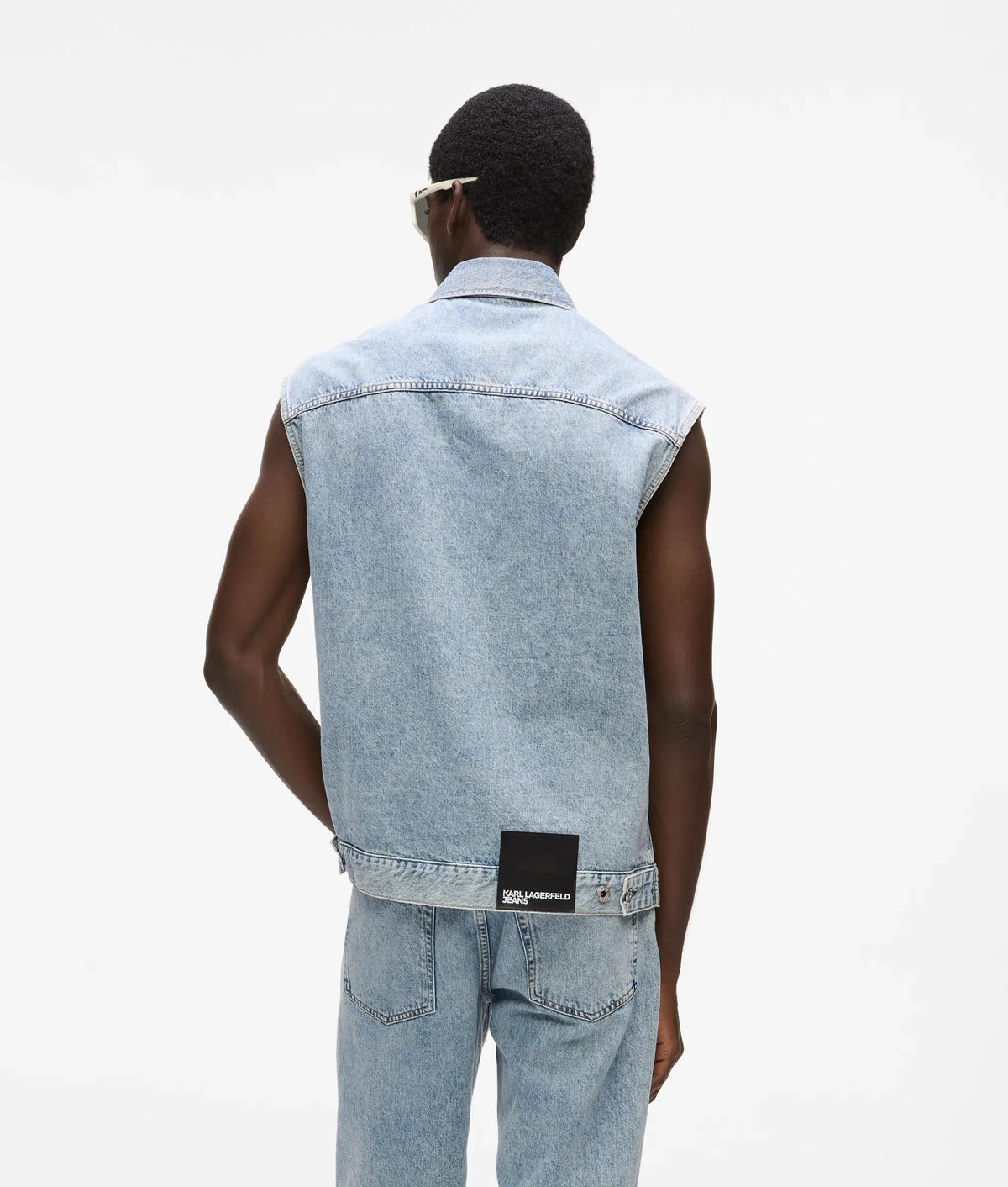 Relaxed denim vest