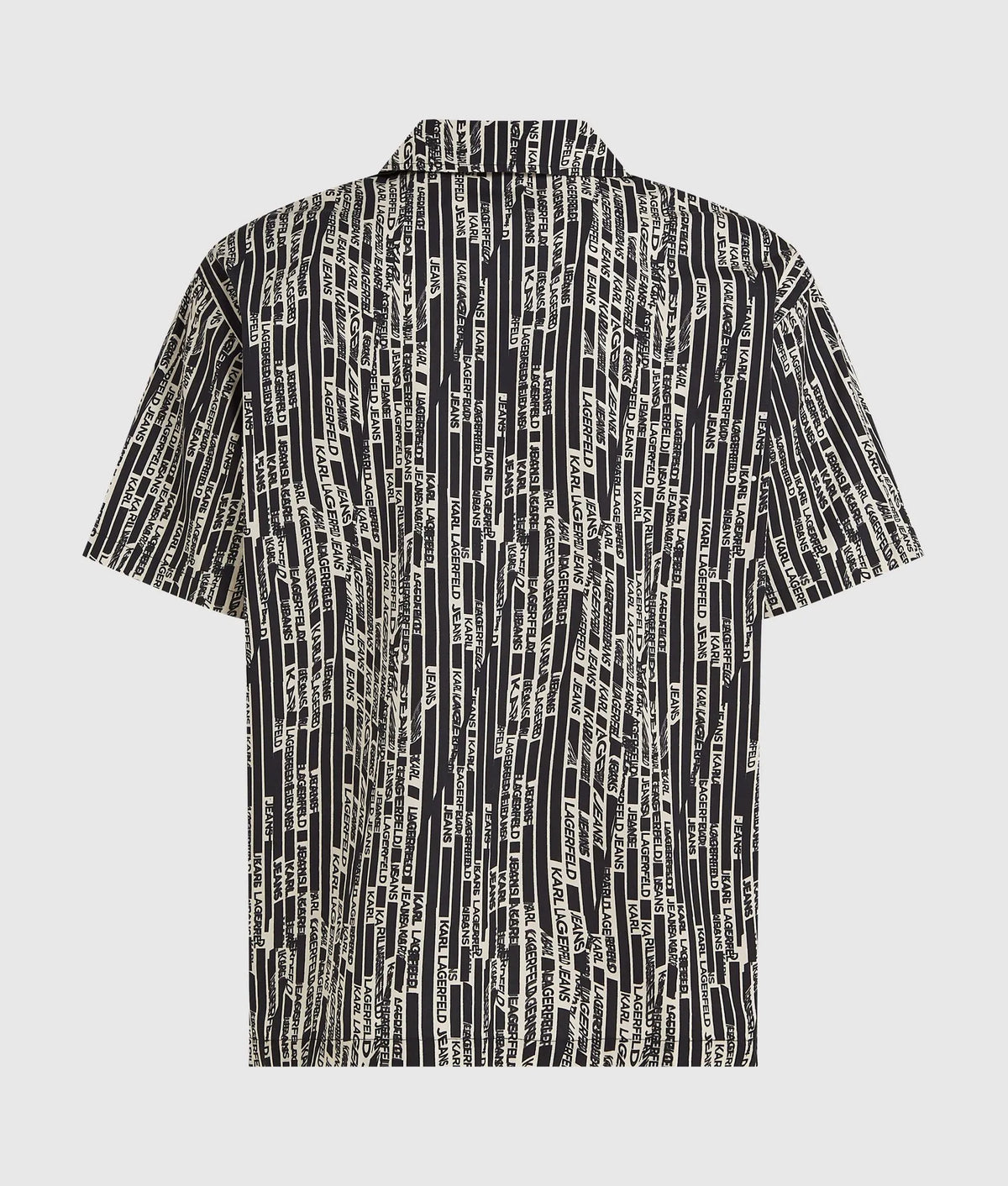 Short-sleeved logo print shirt