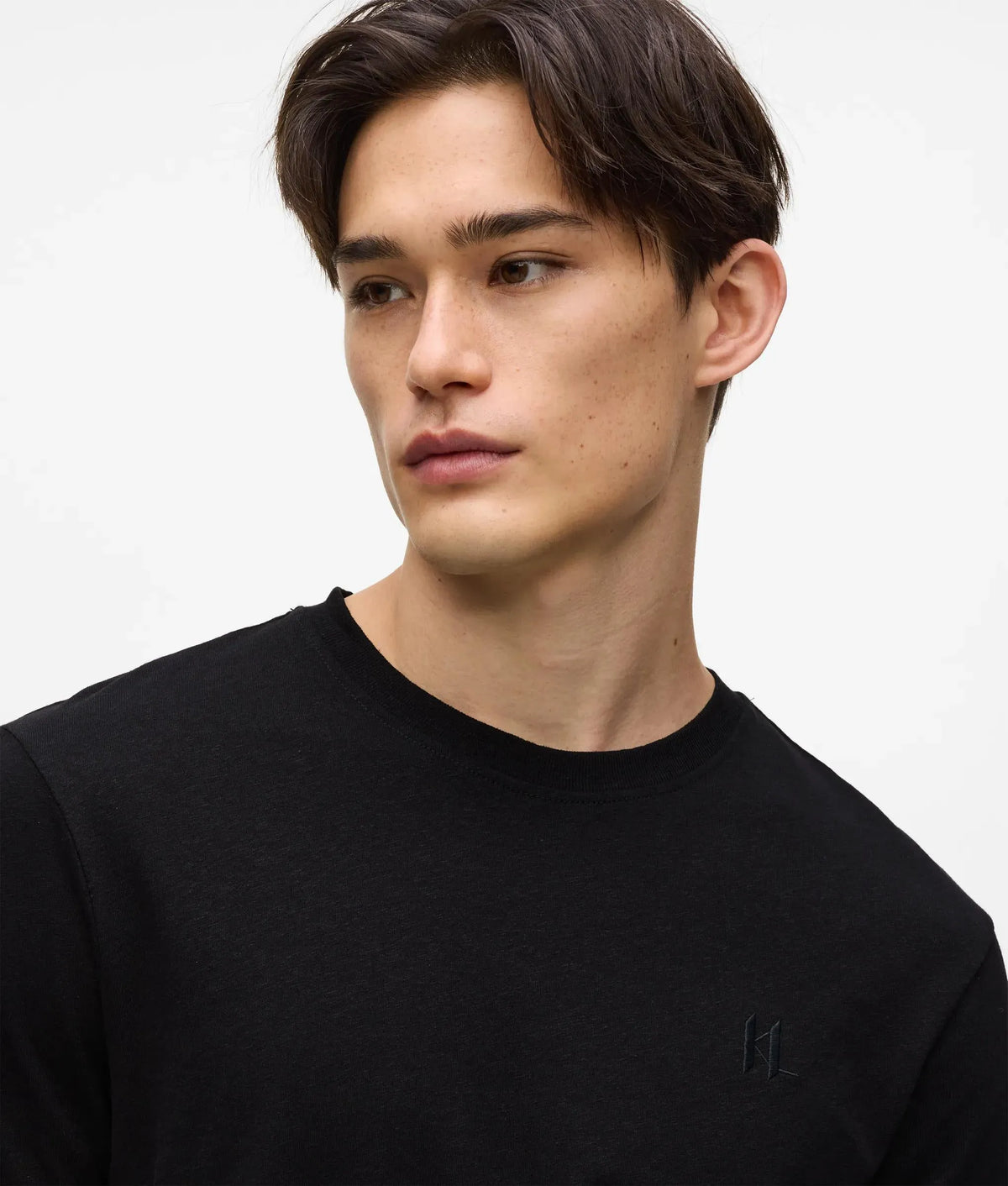 Monogram linen blend T-shirt