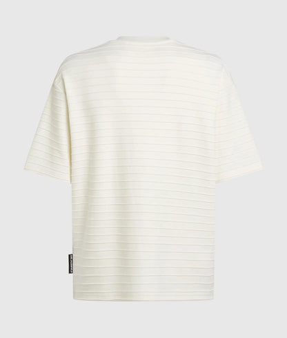 Ikon textured striped T-shirt