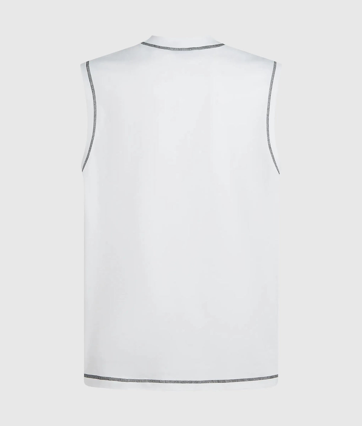 Relaxed contrast stitch tank top