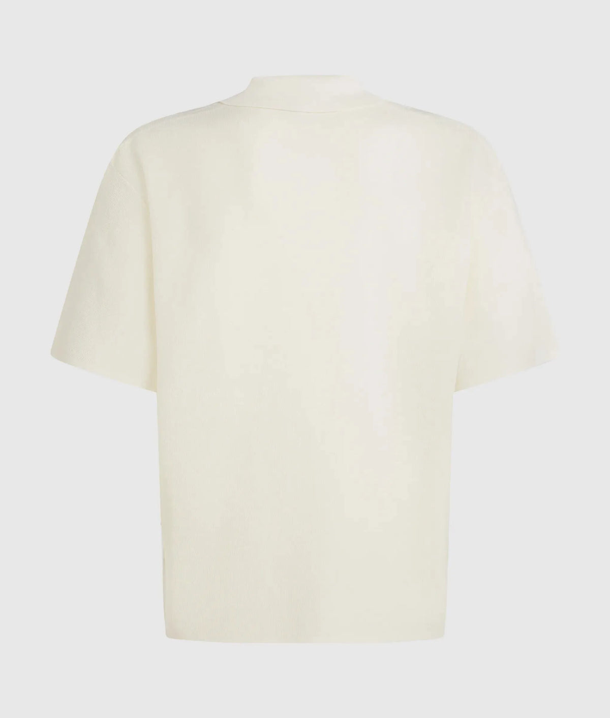 Knitted boxy polo shirt