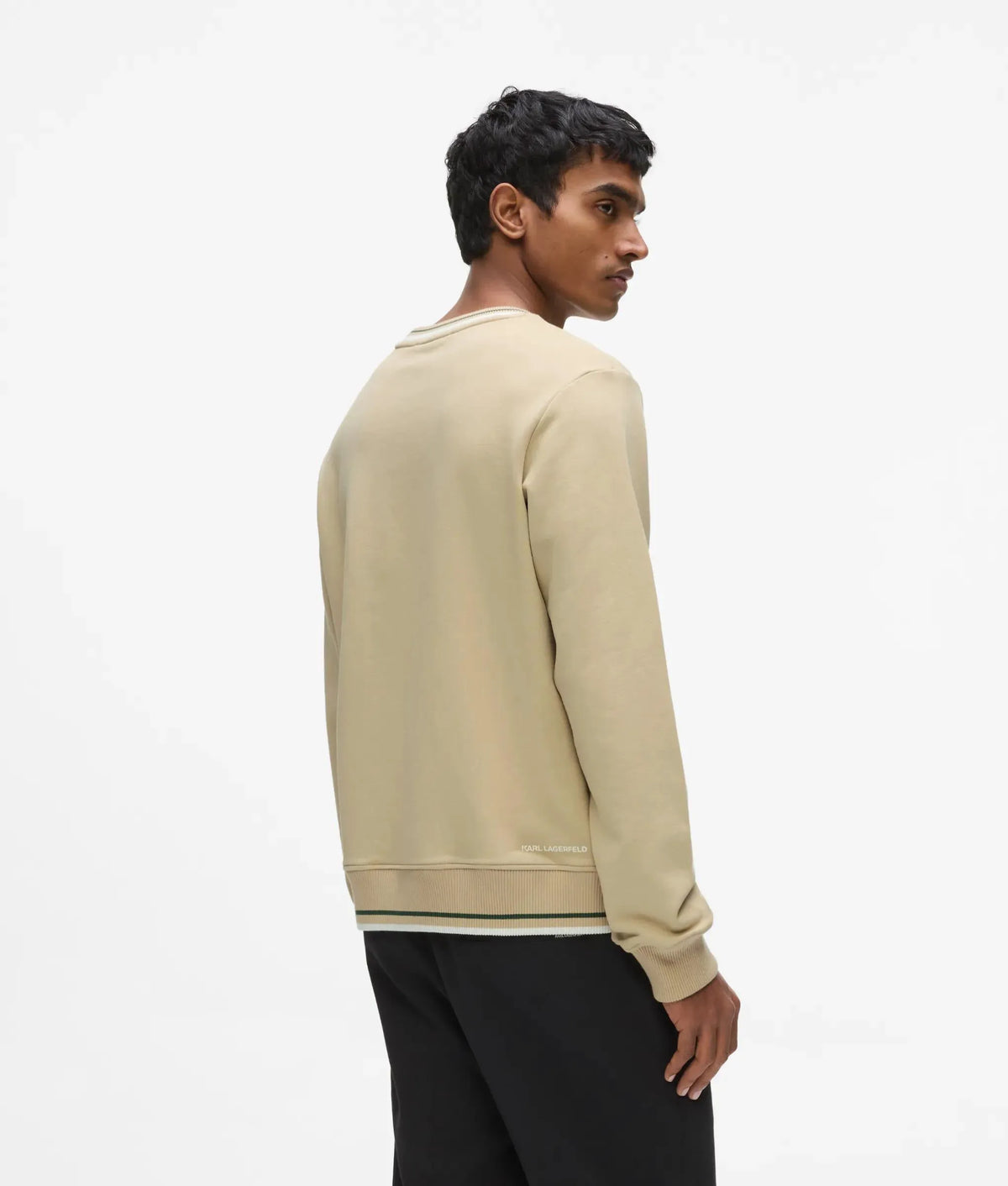 Ikon stripe detail sweatshirt