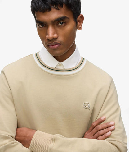 Ikon stripe detail sweatshirt