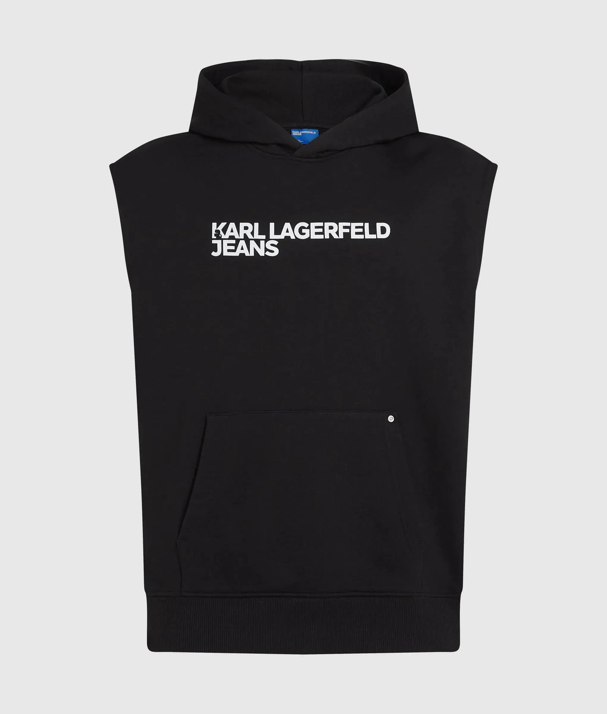 Sleeveless logo hoodie