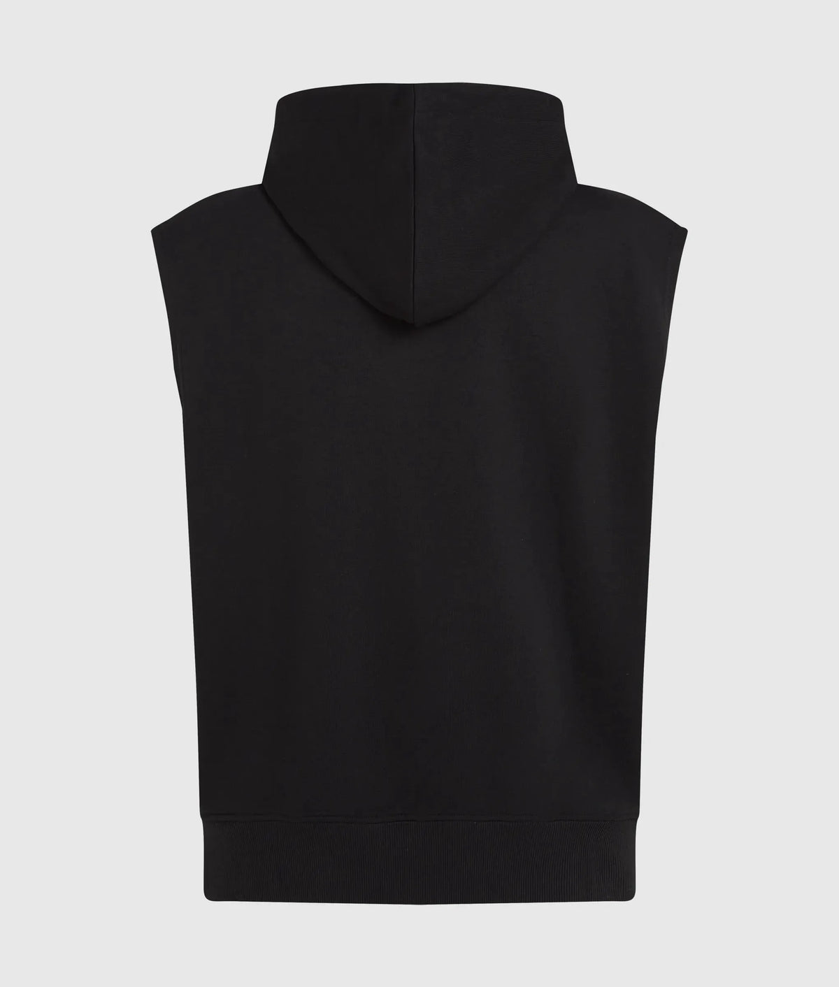 Sleeveless logo hoodie