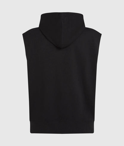 Sleeveless logo hoodie