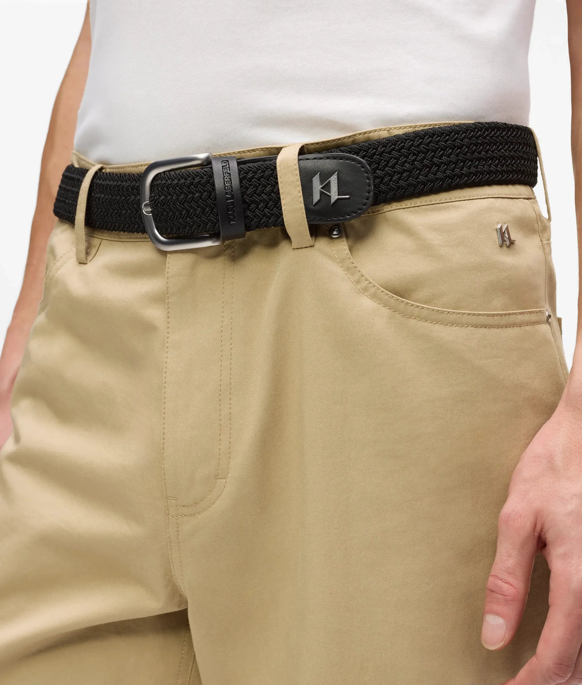 Monogram woven belt