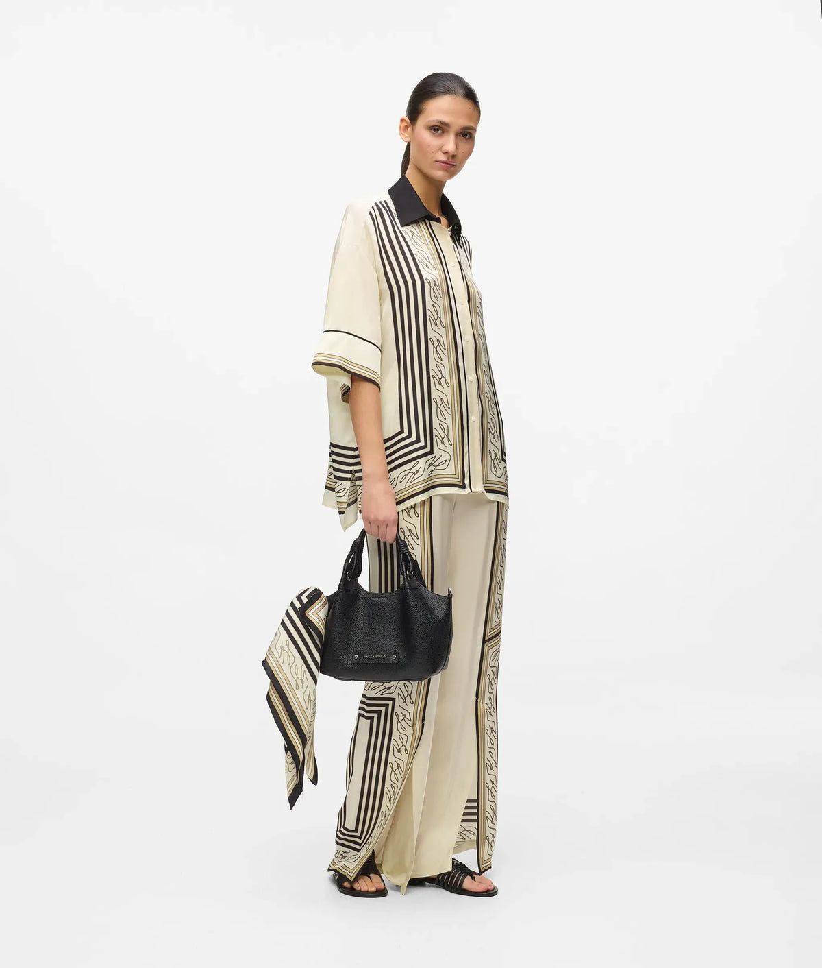 All-over-print pajama shirt