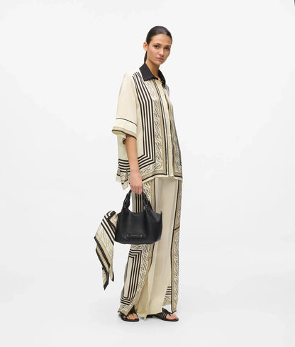 All-over-print pajama shirt