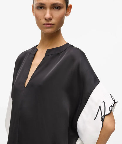 Signature wide sleeve dress