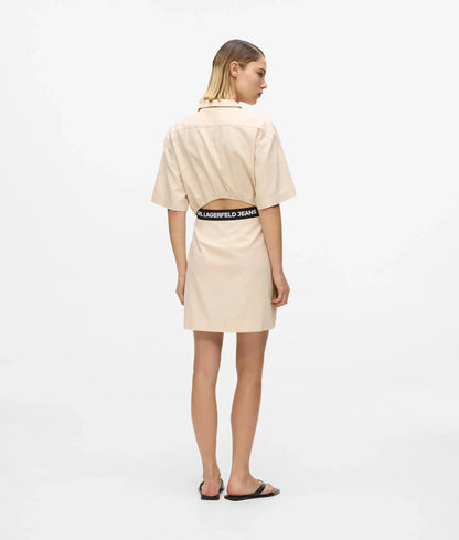 Short-sleeved utility dress