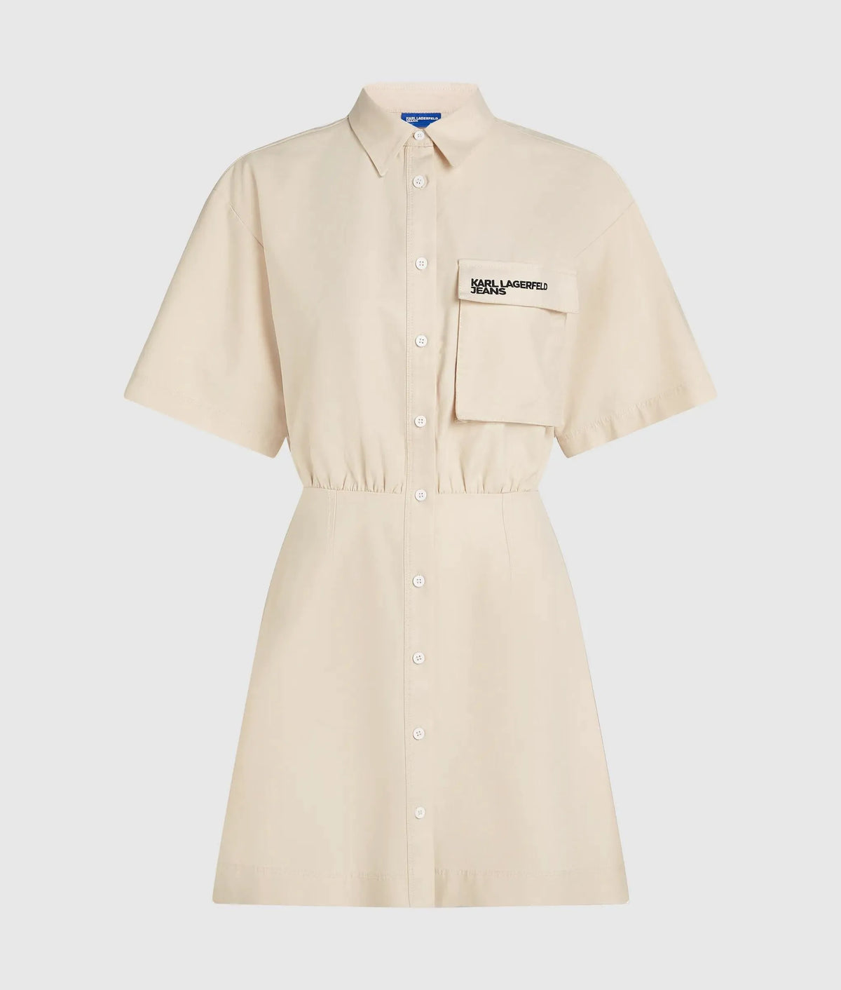 Short-sleeved utility dress