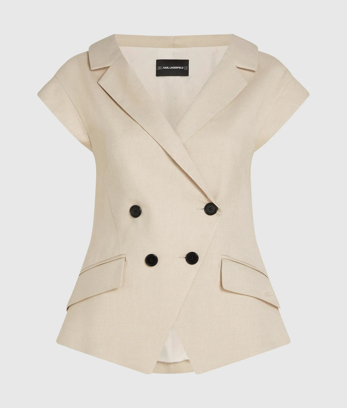 Cap-sleeved blazer