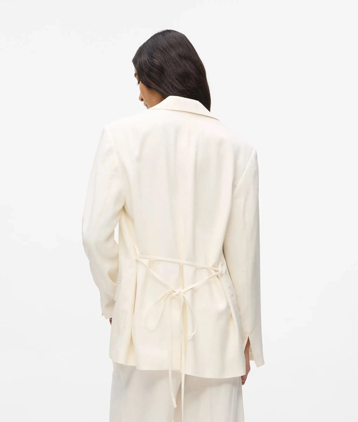 Tie waist blazer