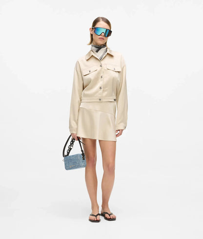 Satin cut-out jacket