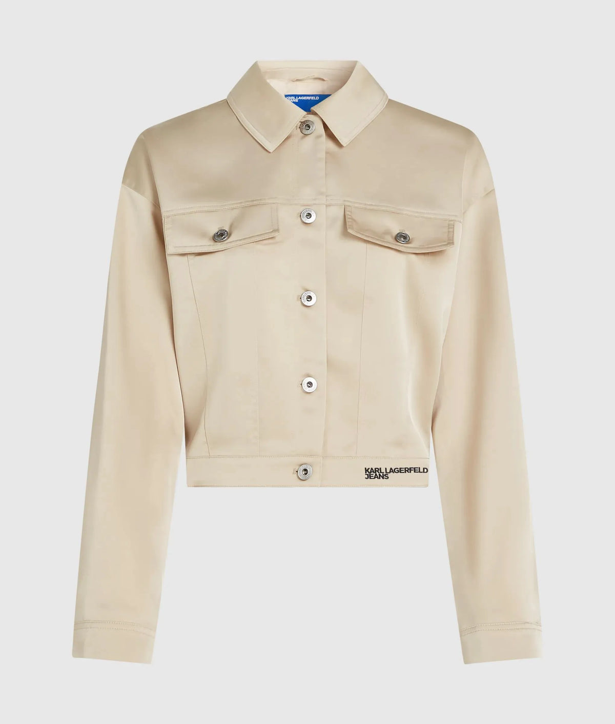 Satin cut-out jacket