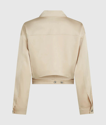 Satin cut-out jacket