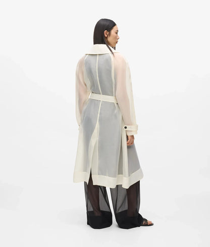 Organza trench coat