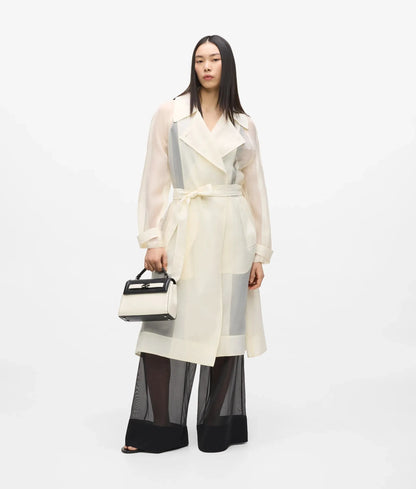 Organza trench coat