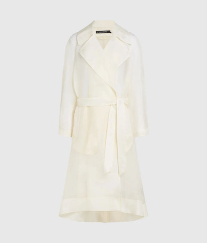 Organza trench coat