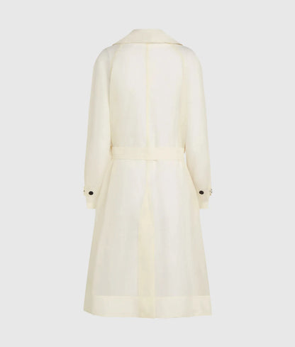Organza trench coat